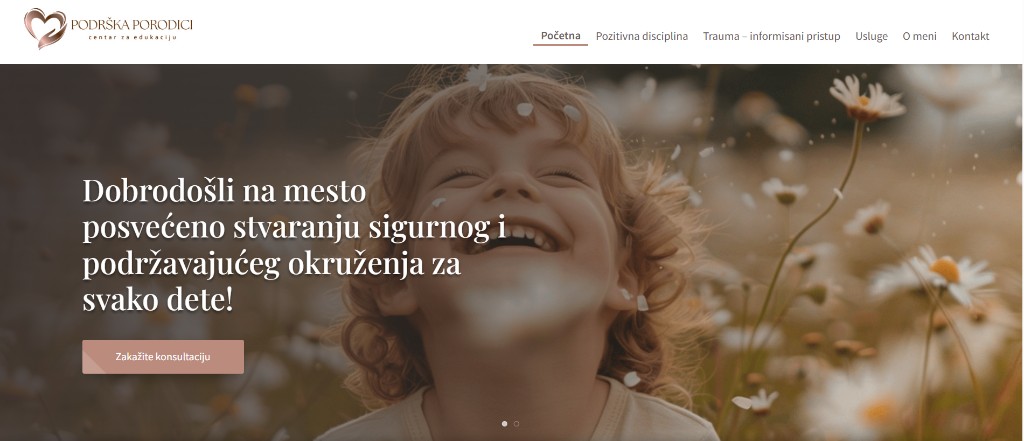Podrška Porodici — family education center website